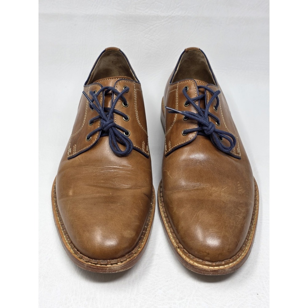 Johnston & Murphy Shoes Mens Size 10.5M Brown Leather Plain Toe Derby 27-1180 - Picture 7 of 11